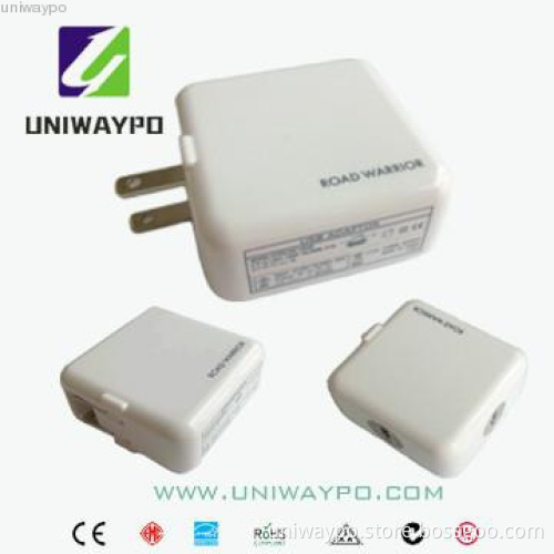 5v 2a folding double usb adapter